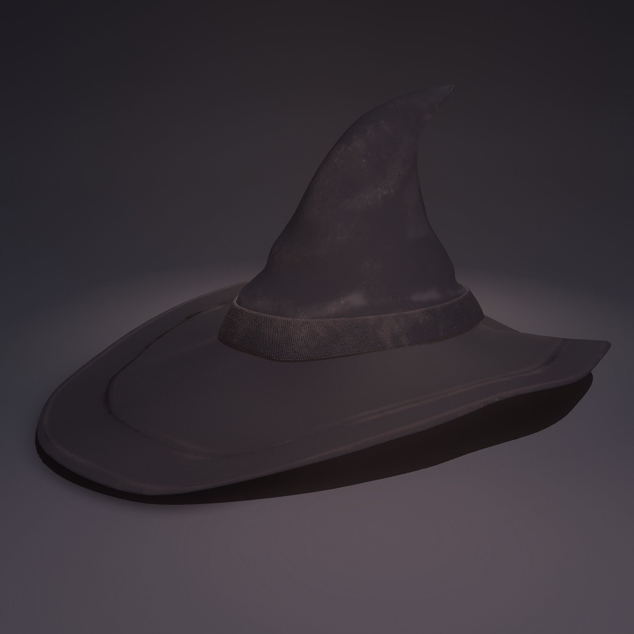Witch Hat Low-poly 3D model_11