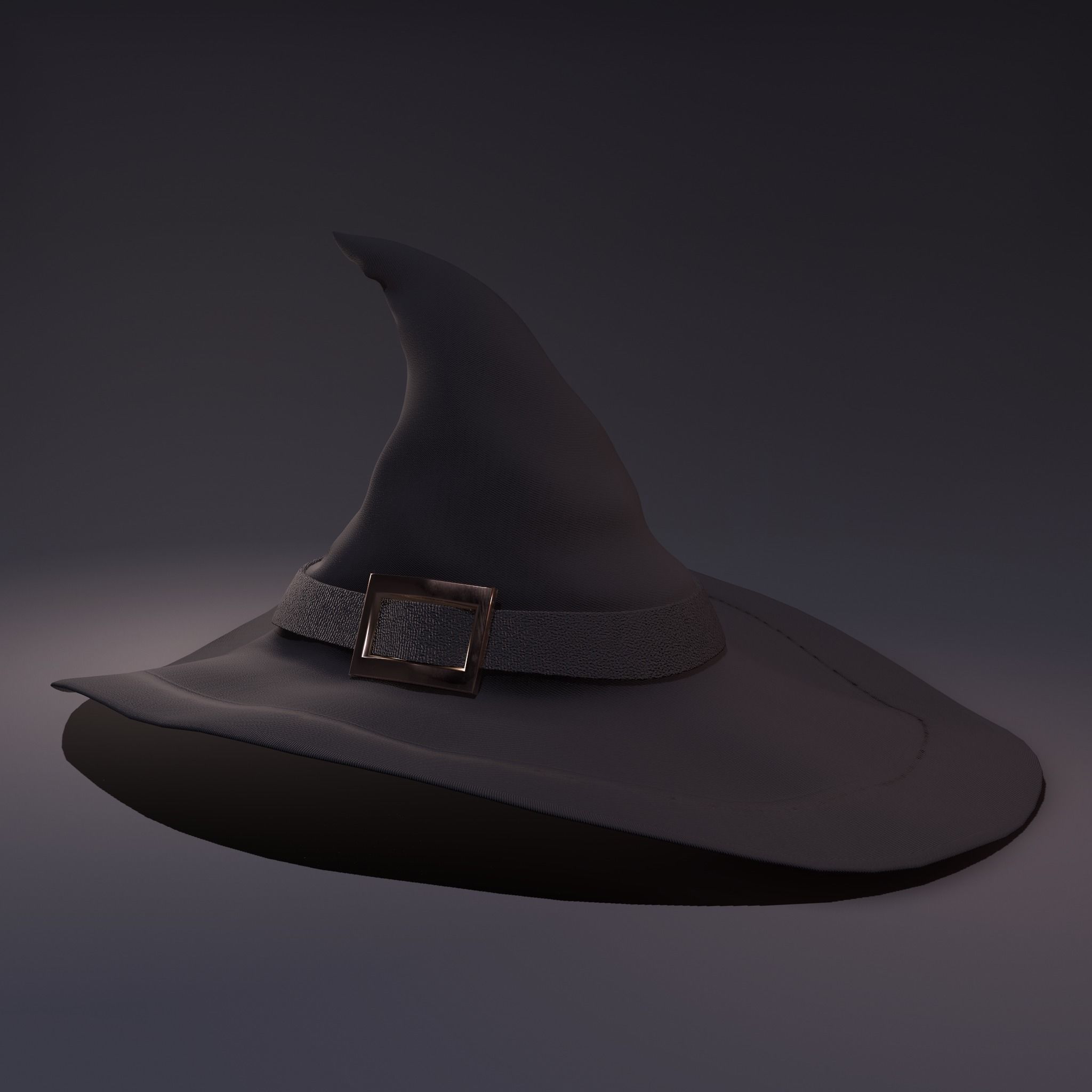Witch Hat Low-poly 3D model_39