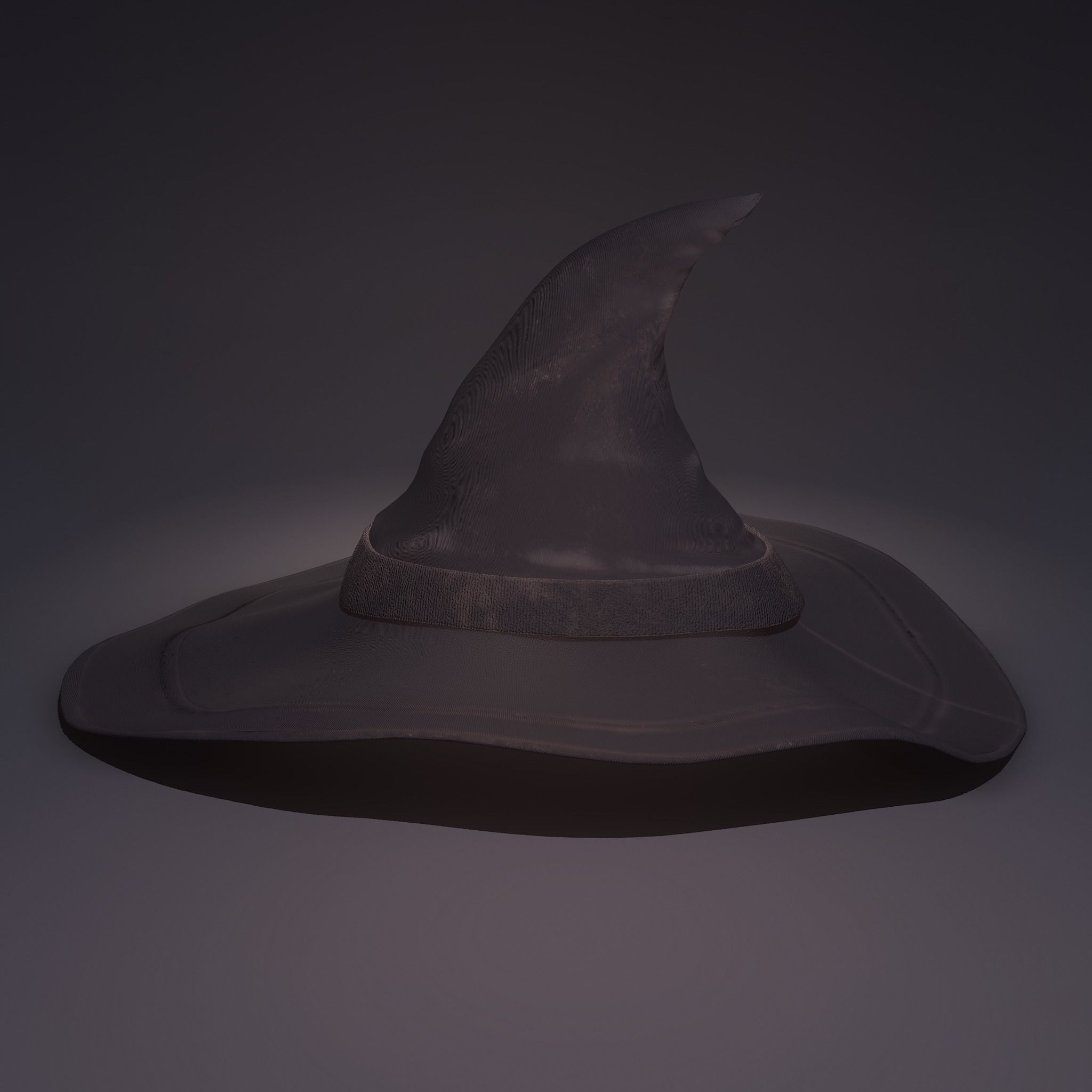 Witch Hat Low-poly 3D model_10