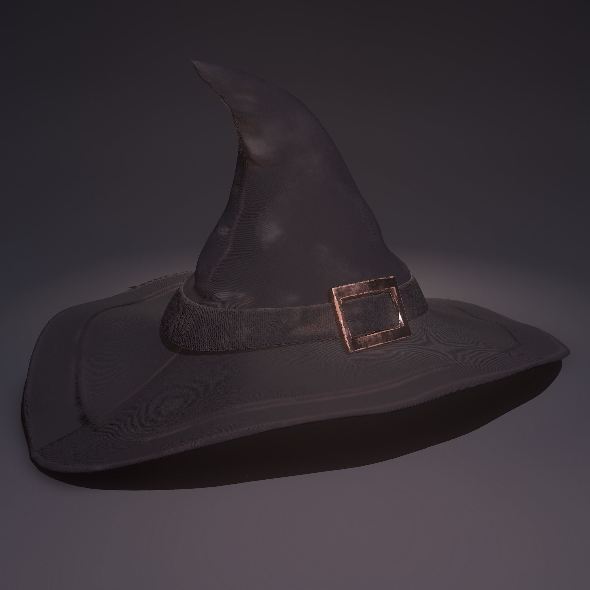 Witch Hat Low-poly 3D model_15