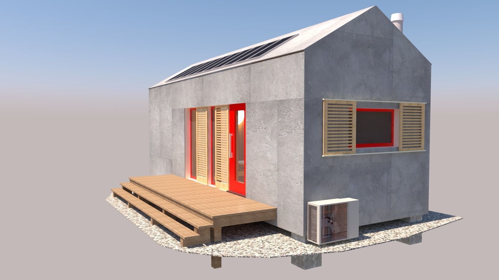 Affordable Tiny house  3D model_1