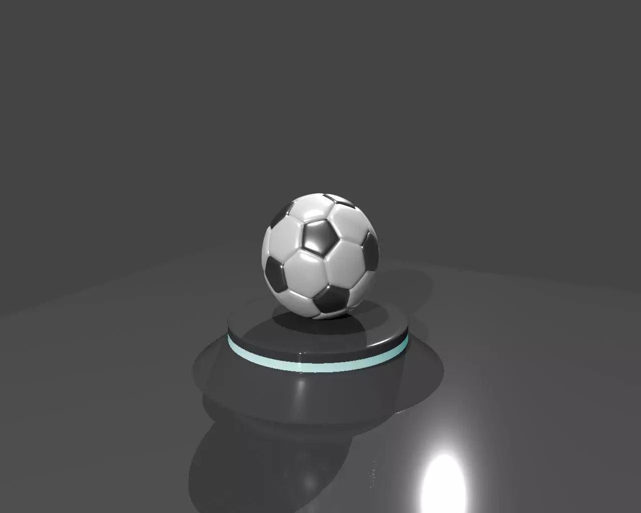 Football soccer ball Low-poly 3D model