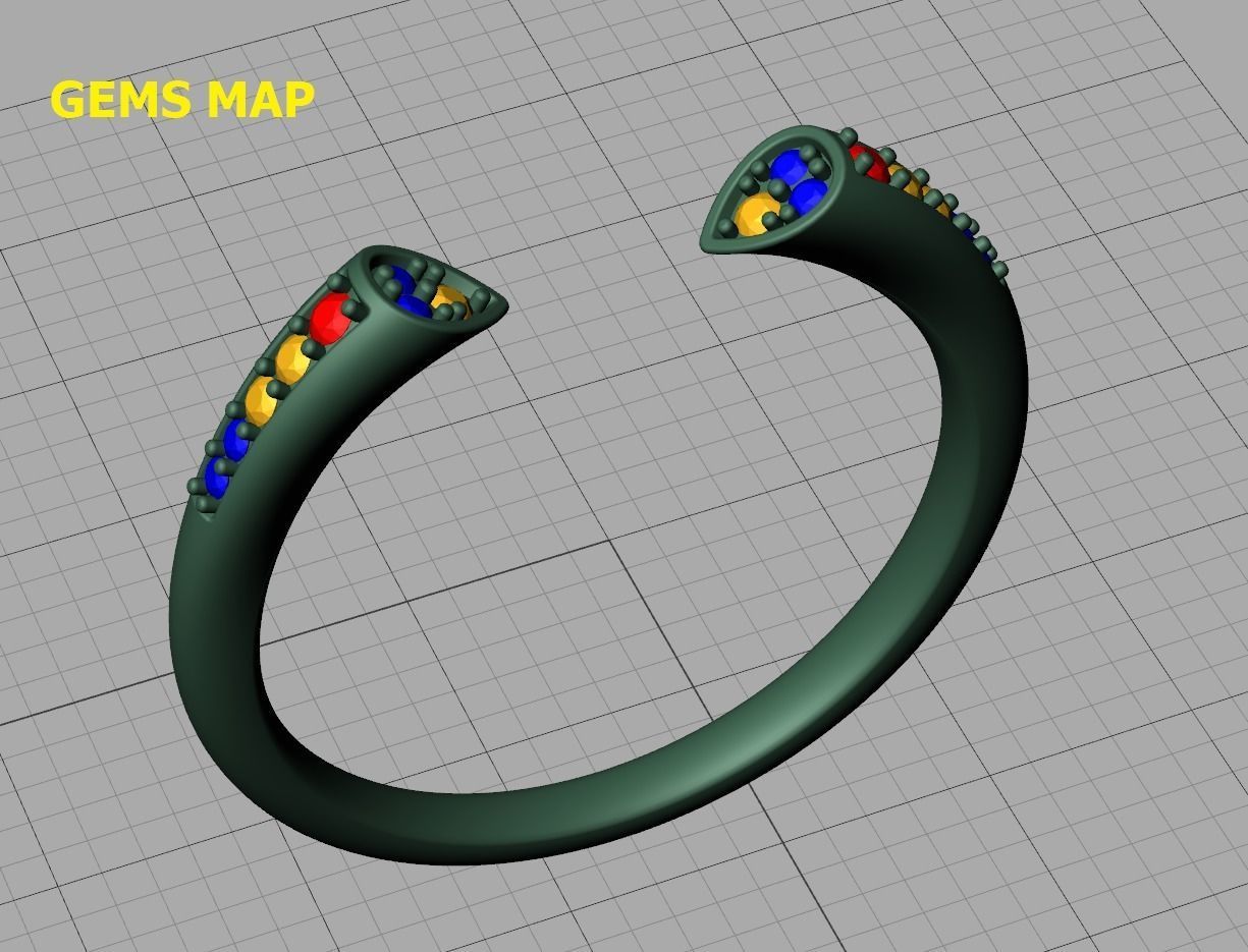 DAINTY STACKABLE DIAMOND BAND SOPHIA 3dmodel   3D print model_11