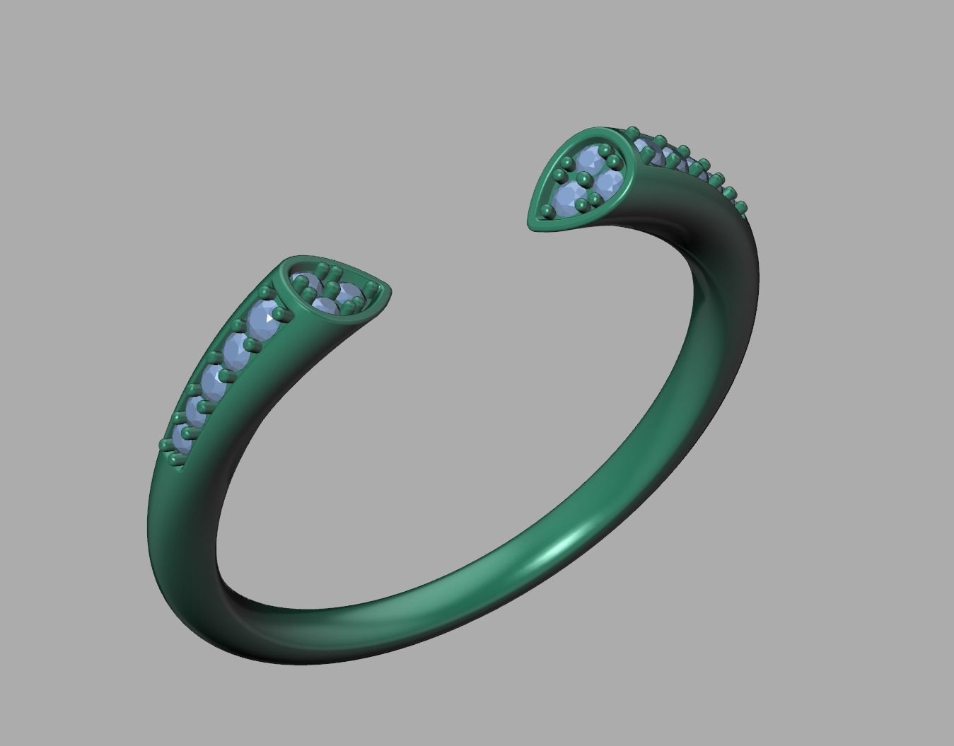 DAINTY STACKABLE DIAMOND BAND SOPHIA 3dmodel   3D print model_17