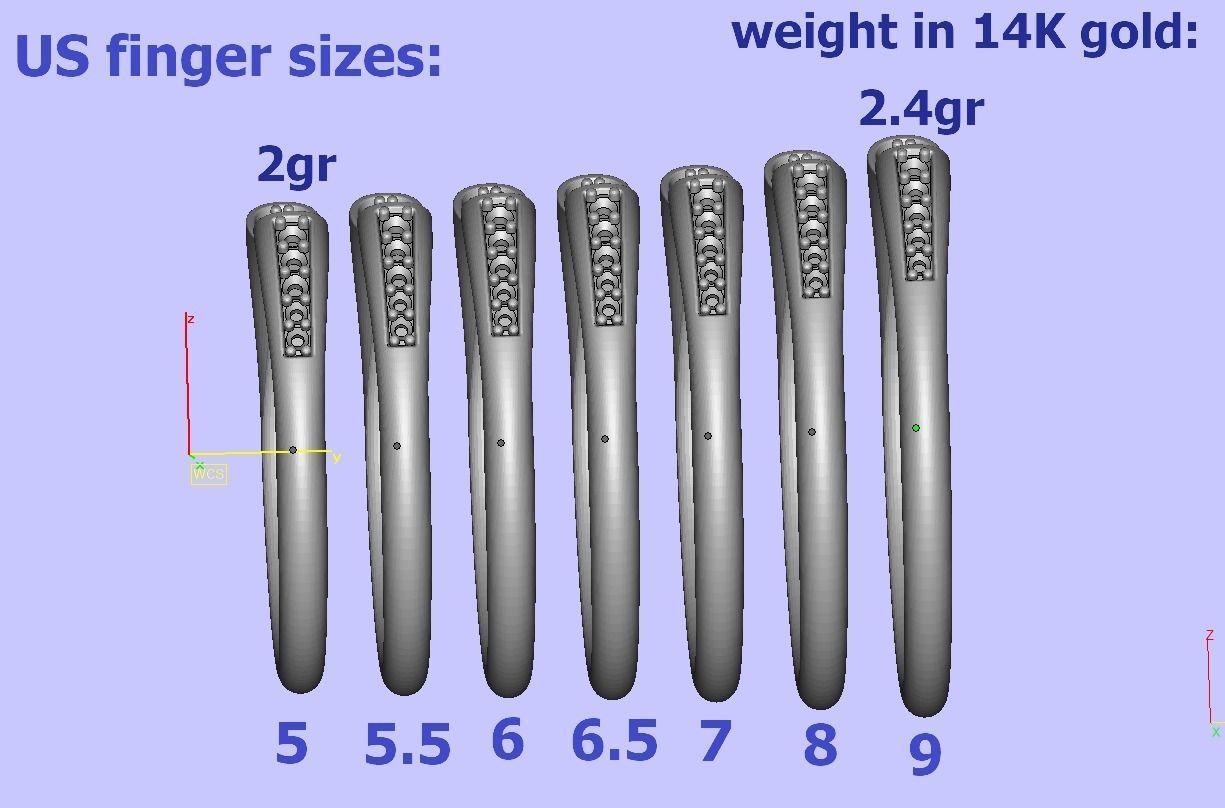 DAINTY STACKABLE DIAMOND BAND SOPHIA 3dmodel   3D print model_10