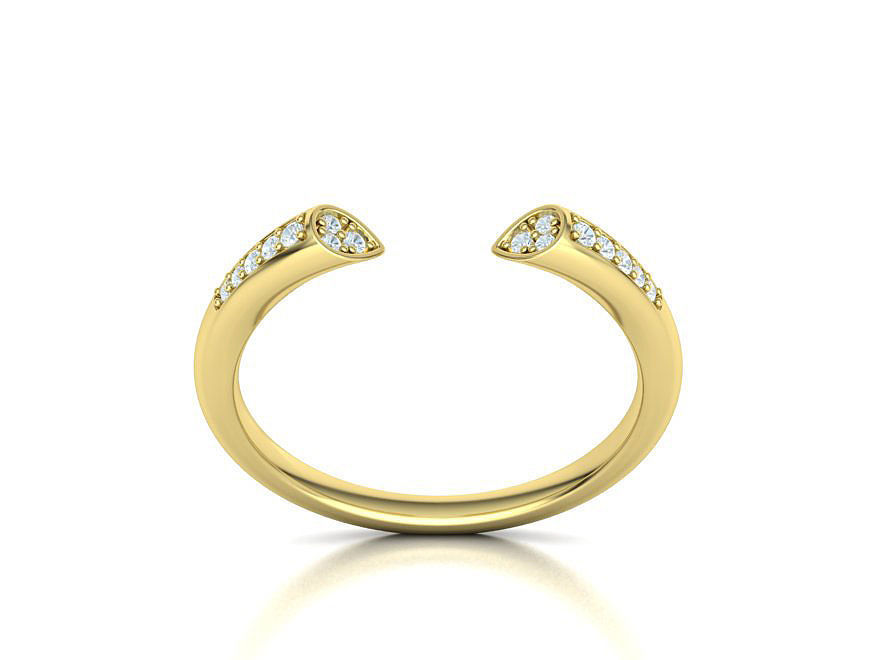 DAINTY STACKABLE DIAMOND BAND SOPHIA 3dmodel   3D print model_4