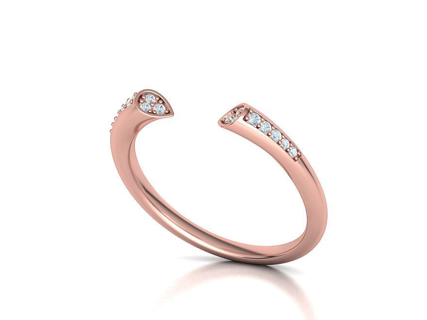 DAINTY STACKABLE DIAMOND BAND SOPHIA 3dmodel   3D print model_8