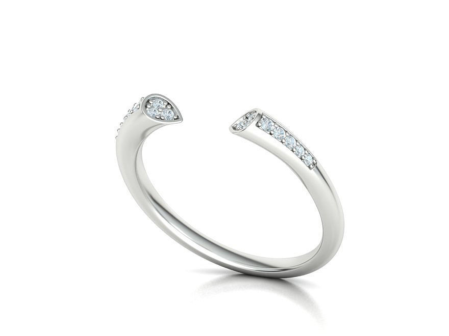 DAINTY STACKABLE DIAMOND BAND SOPHIA 3dmodel   3D print model_6