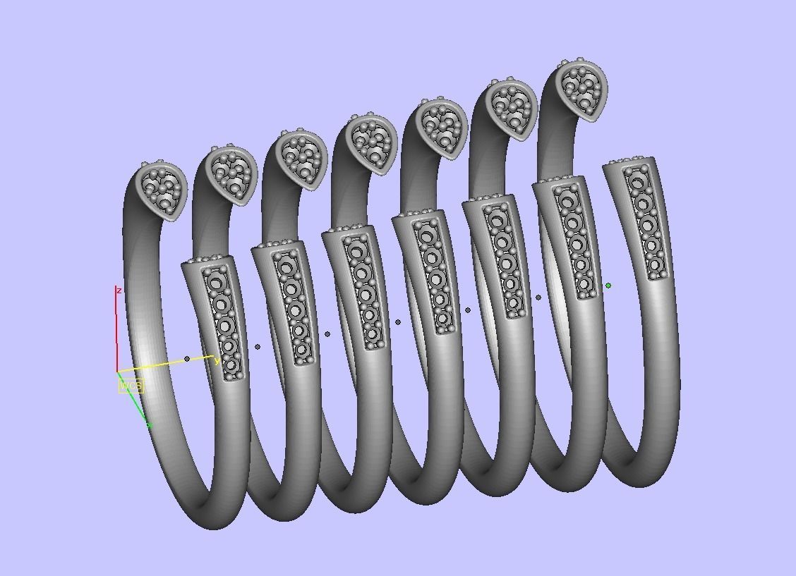 DAINTY STACKABLE DIAMOND BAND SOPHIA 3dmodel   3D print model_20