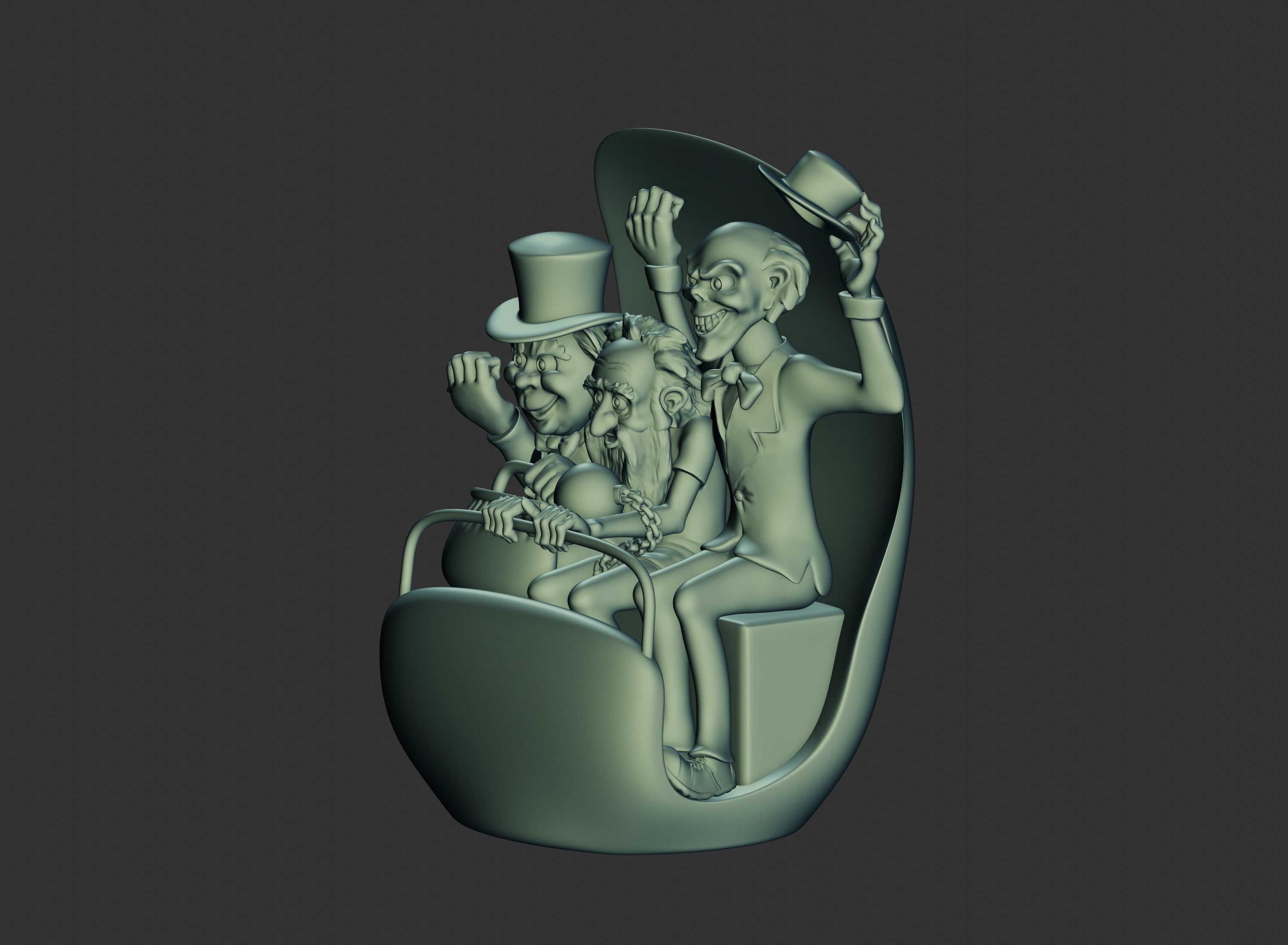 Hitchhiking Ghosts in Doom Buggy The Haunted Mansion 3D print model_1