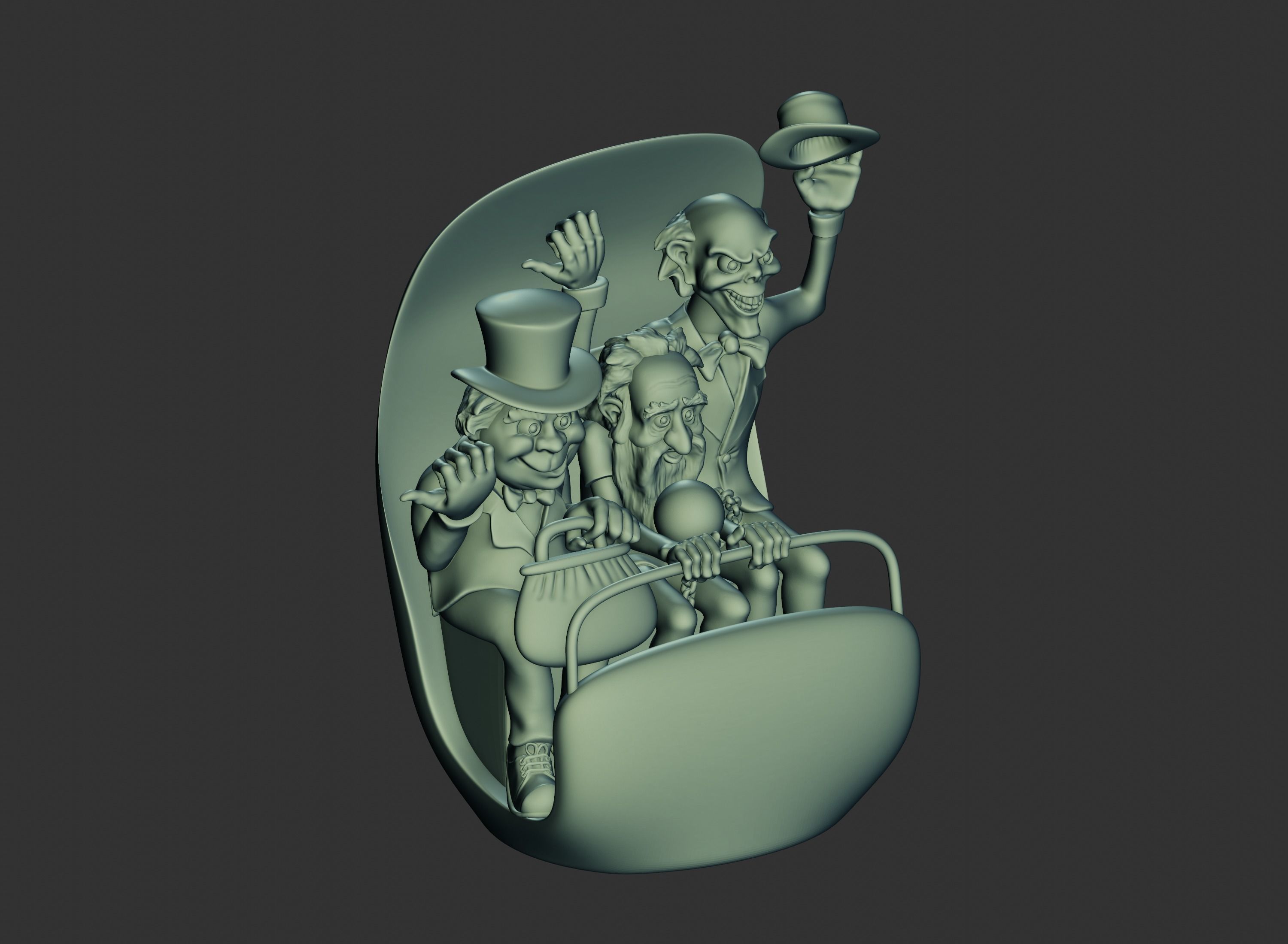 Hitchhiking Ghosts in Doom Buggy The Haunted Mansion 3D print model_7