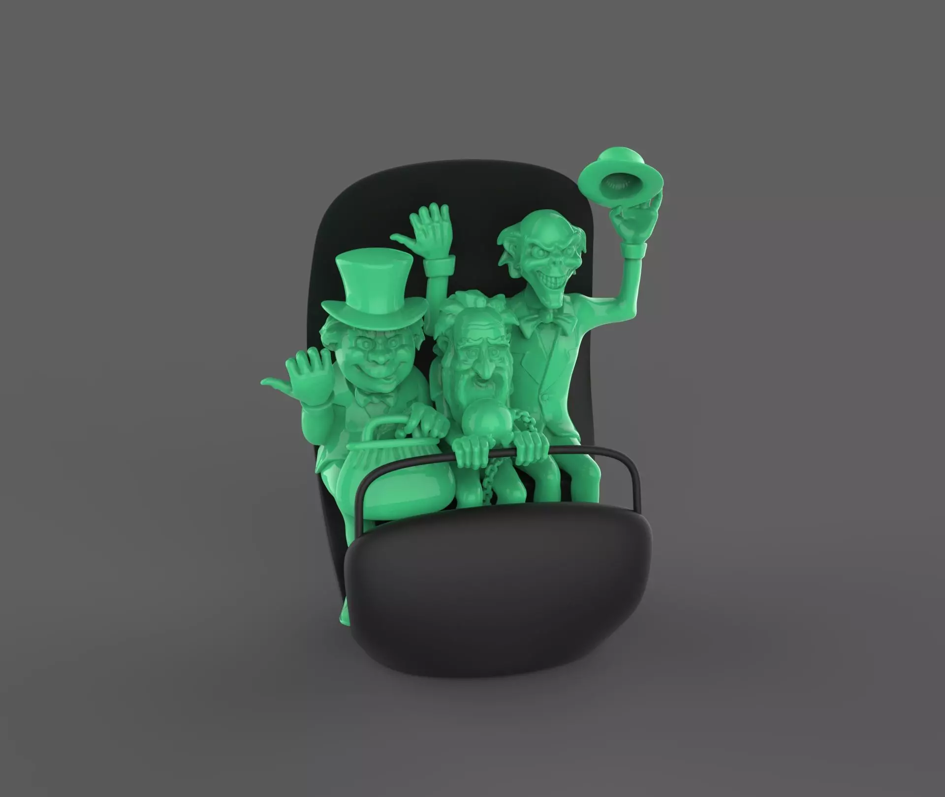Hitchhiking Ghosts in Doom Buggy The Haunted Mansion 3D print model_0