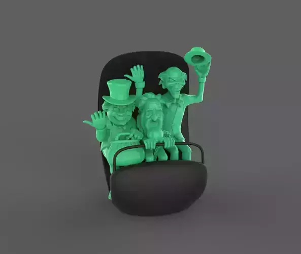 Hitchhiking Ghosts in Doom Buggy The Haunted Mansion 3D print model