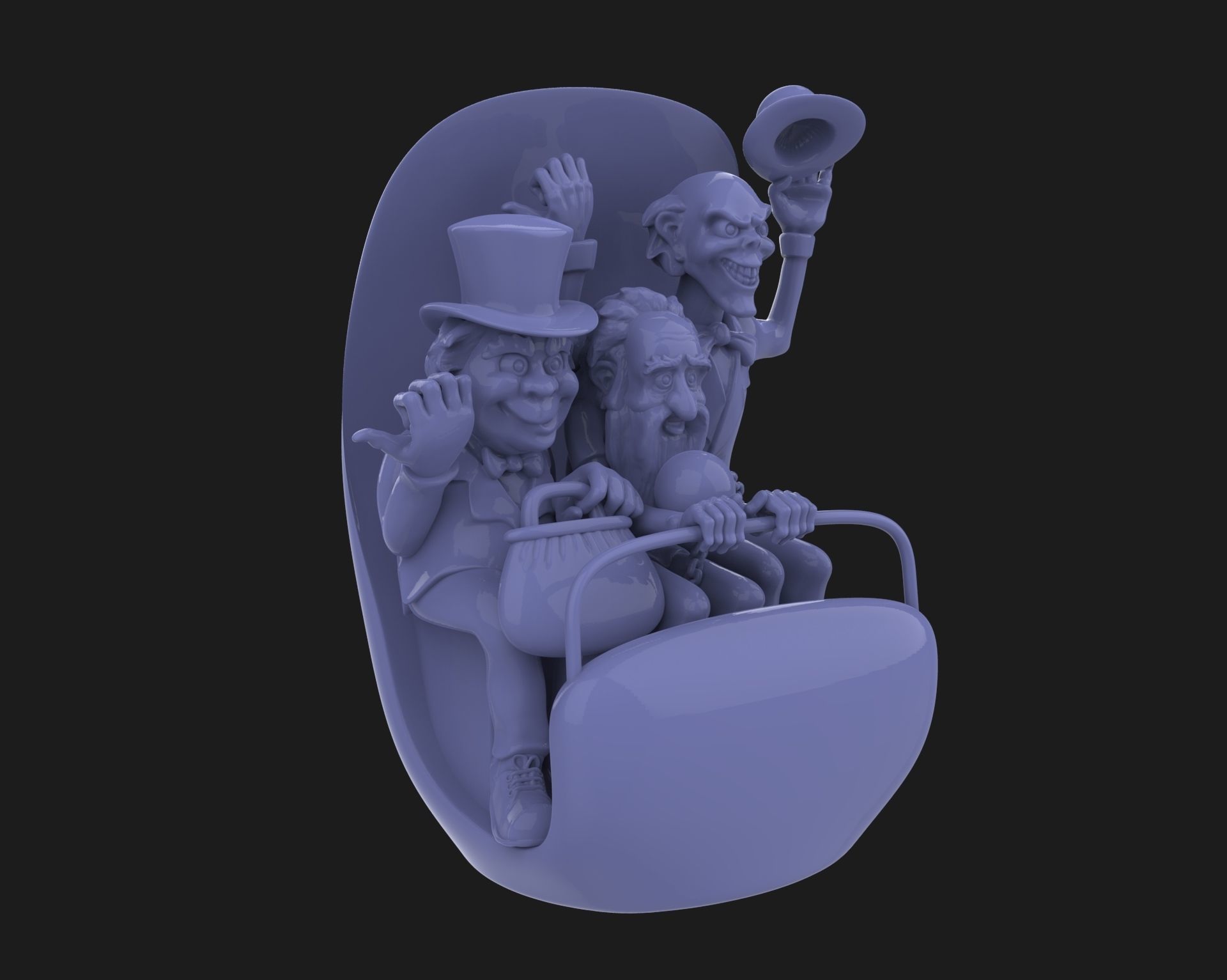 Hitchhiking Ghosts in Doom Buggy The Haunted Mansion 3D print model_2