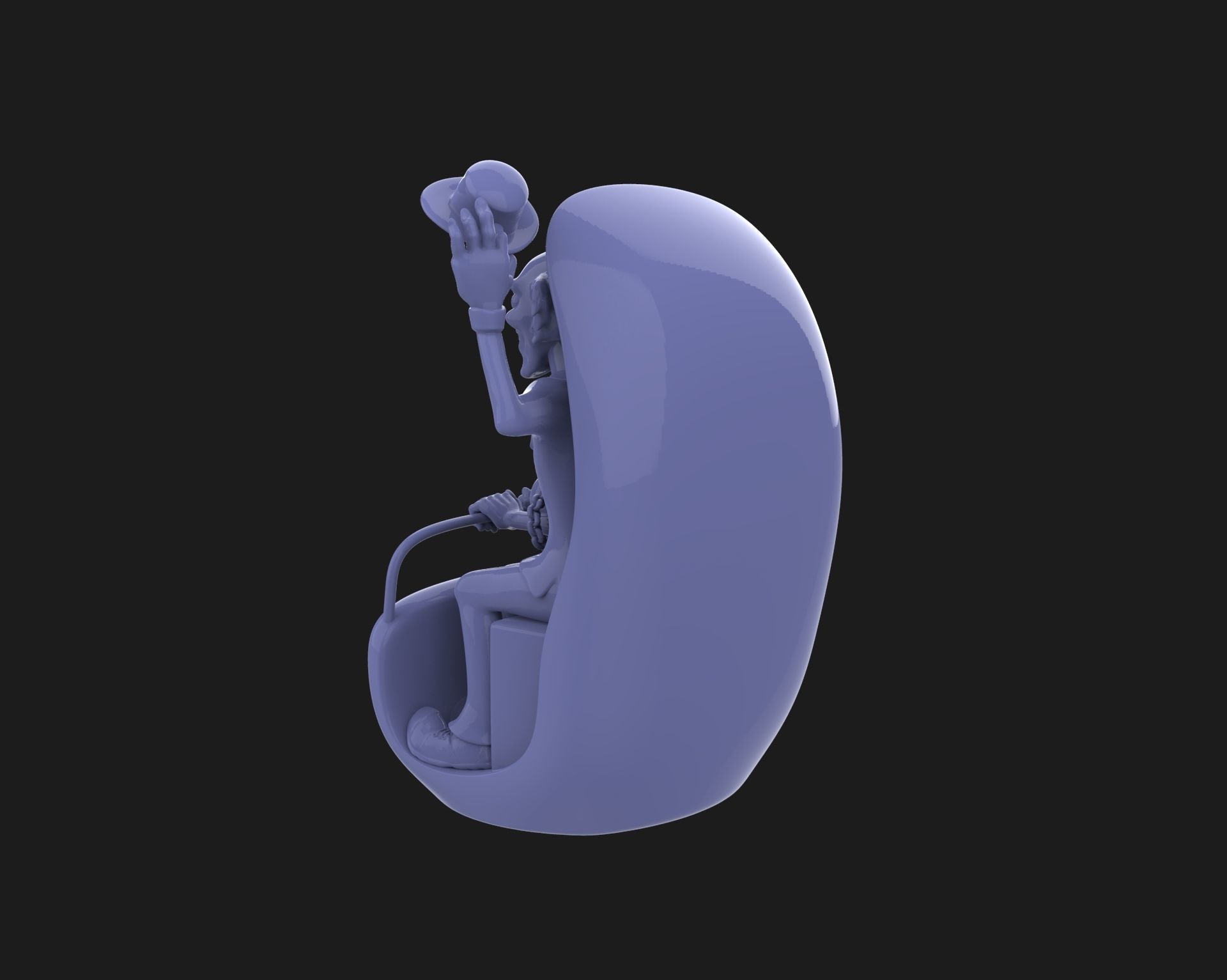 Hitchhiking Ghosts in Doom Buggy The Haunted Mansion 3D print model_8