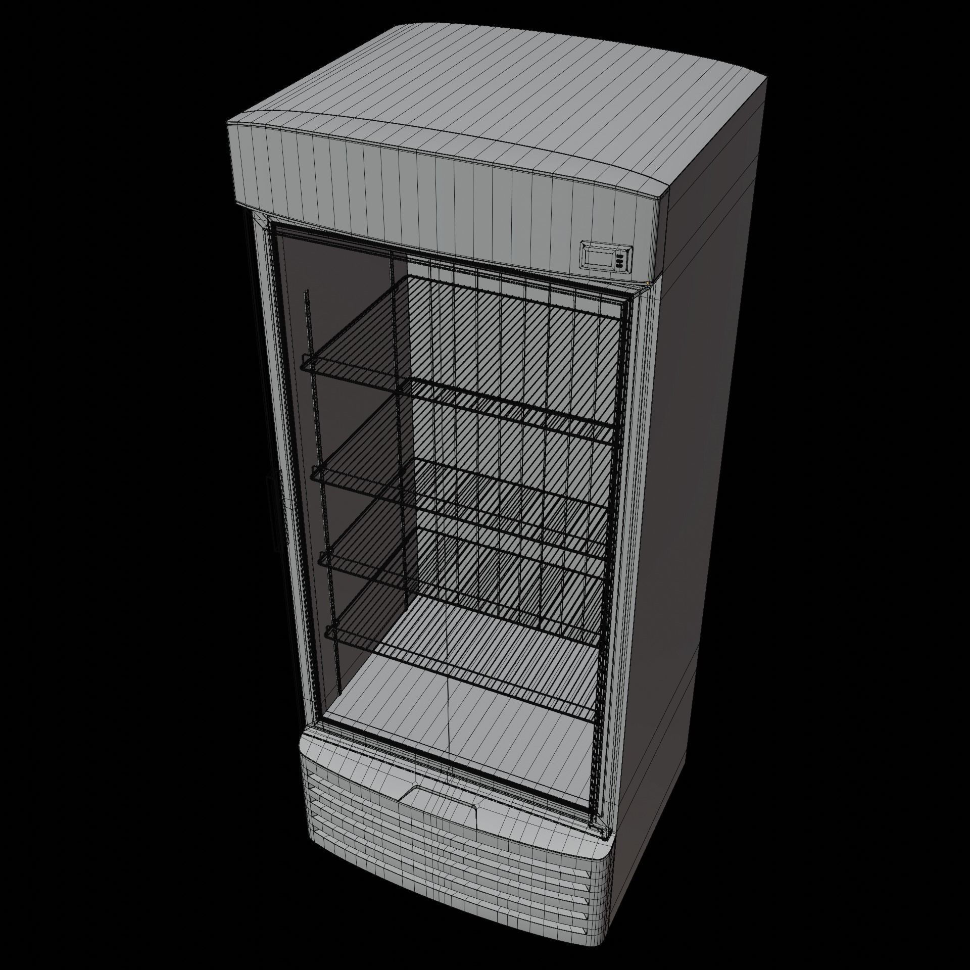 Vertical Fridge 002 3D model_13