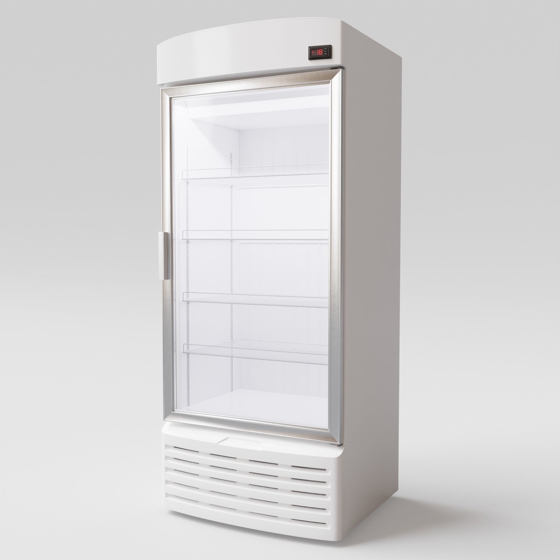 Vertical Fridge 002 3D model_1