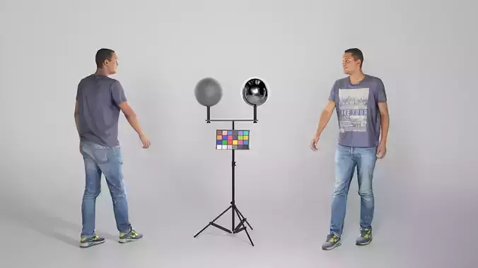 Young African American man walking 228