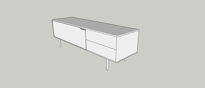 TV Unit Lowboard Boston 3D model