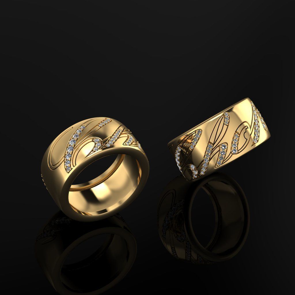 Chopard Ring 3D print model_1