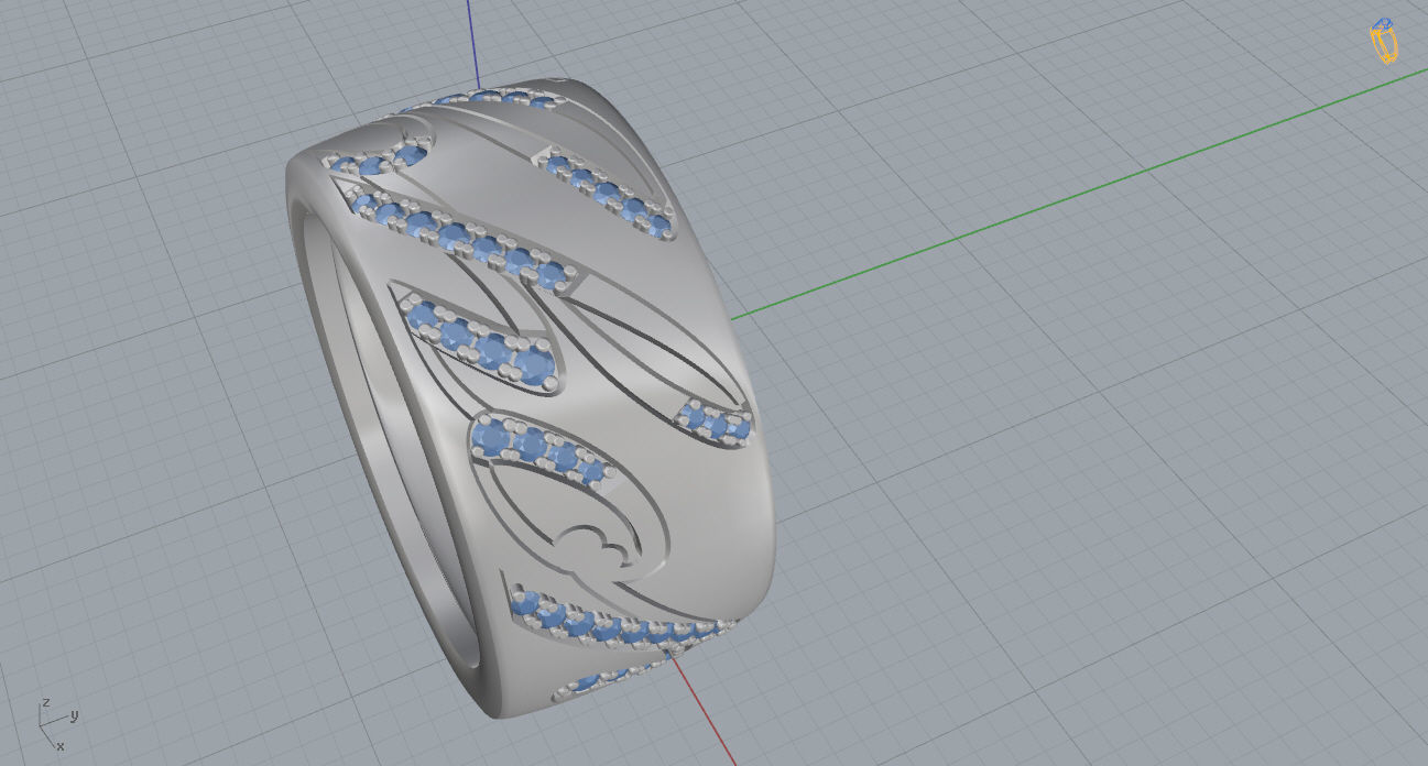 Chopard Ring 3D print model_8