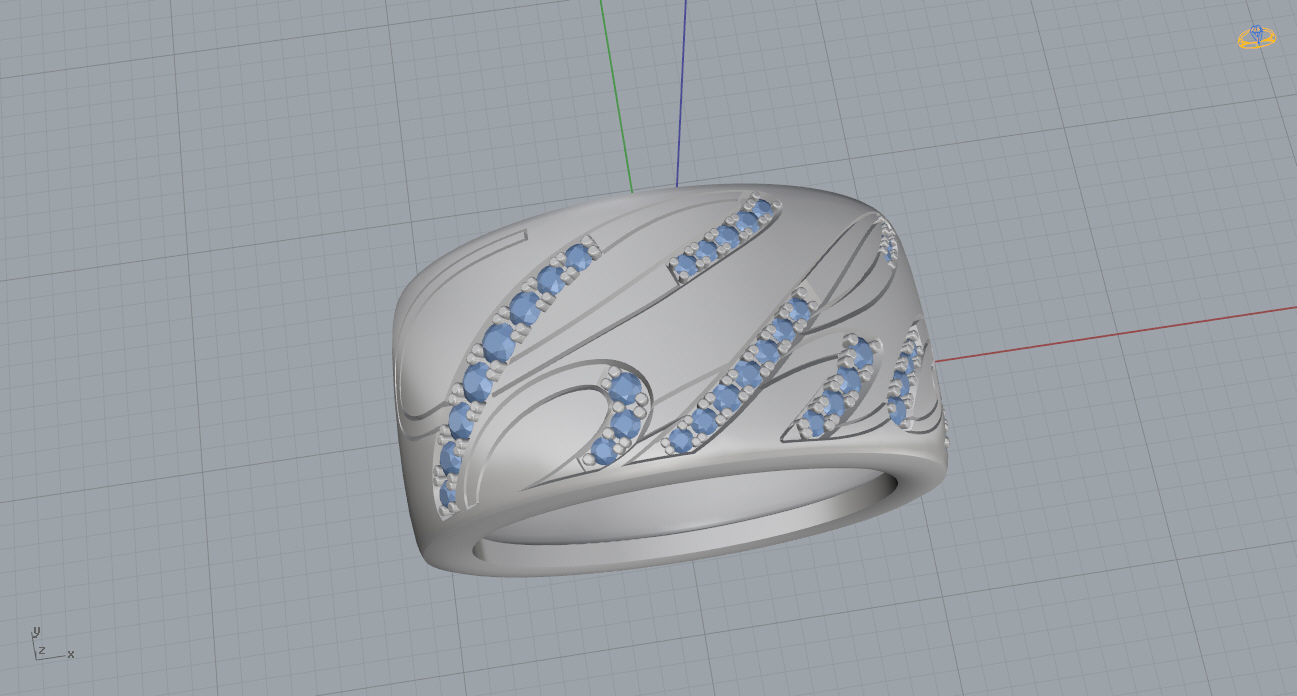 Chopard Ring 3D print model_7