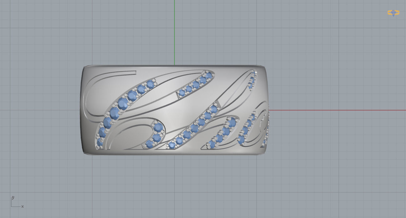 Chopard Ring 3D print model_5
