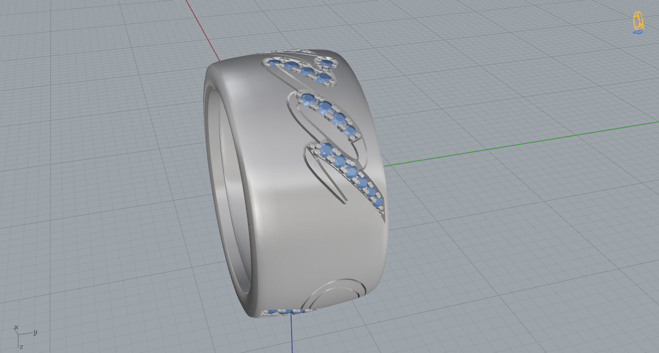 Chopard Ring 3D print model_10