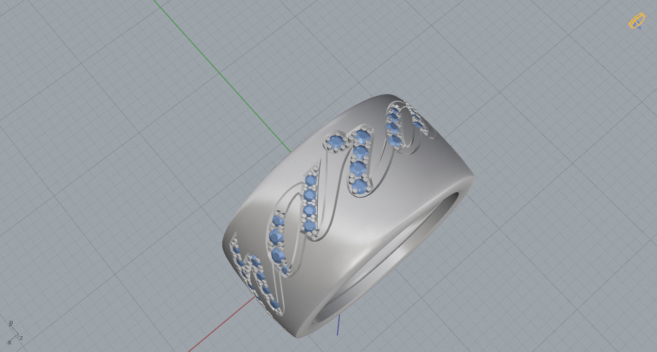 Chopard Ring 3D print model_9