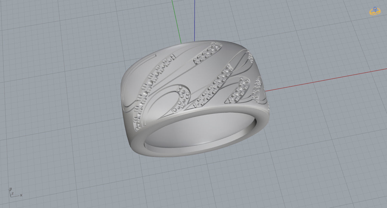 Chopard Ring 3D print model_12