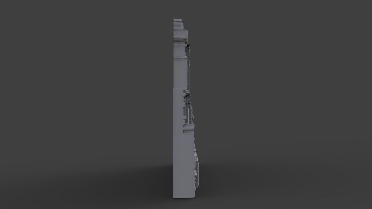 Dolmabahce Palace Bas relief 3D print model_4