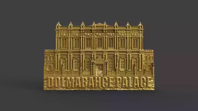Dolmabahce Palace Bas relief 3D print model