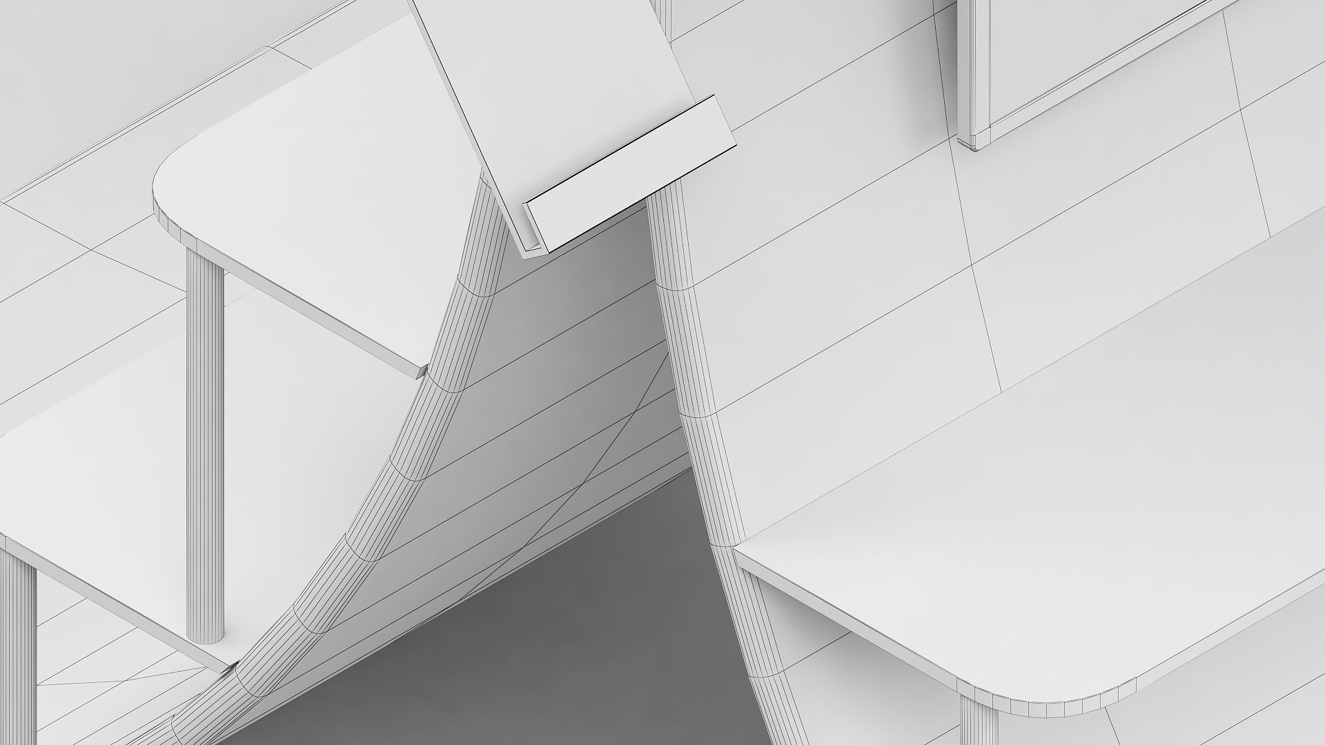 Exhibition booth 10x20ft 3DM006 3D model_8