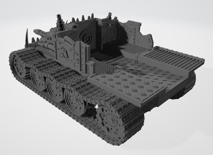 Ork Huge Trakk 3D print model 3D print model_1
