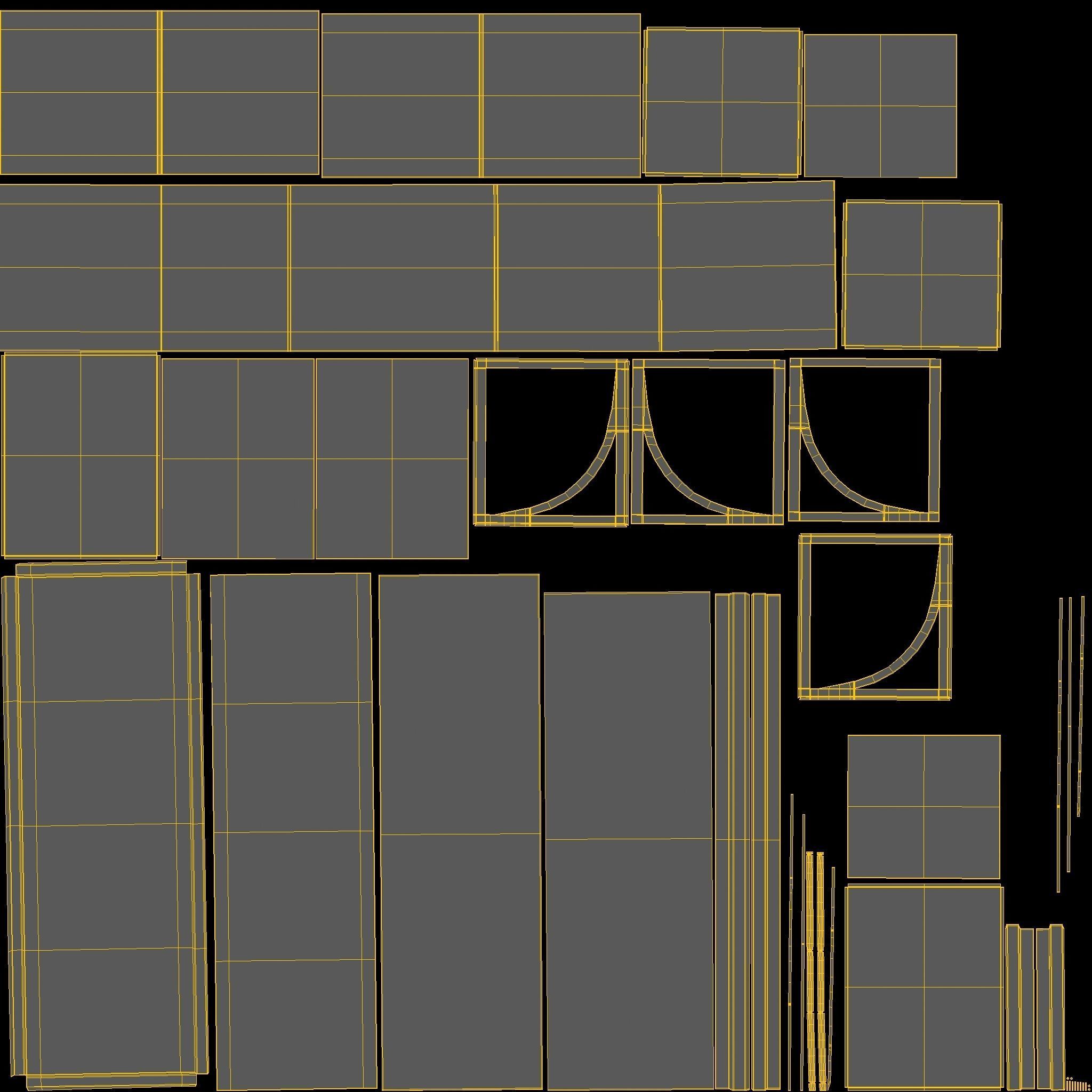 Cupboard or Bookcase v5-2020 3D model_13