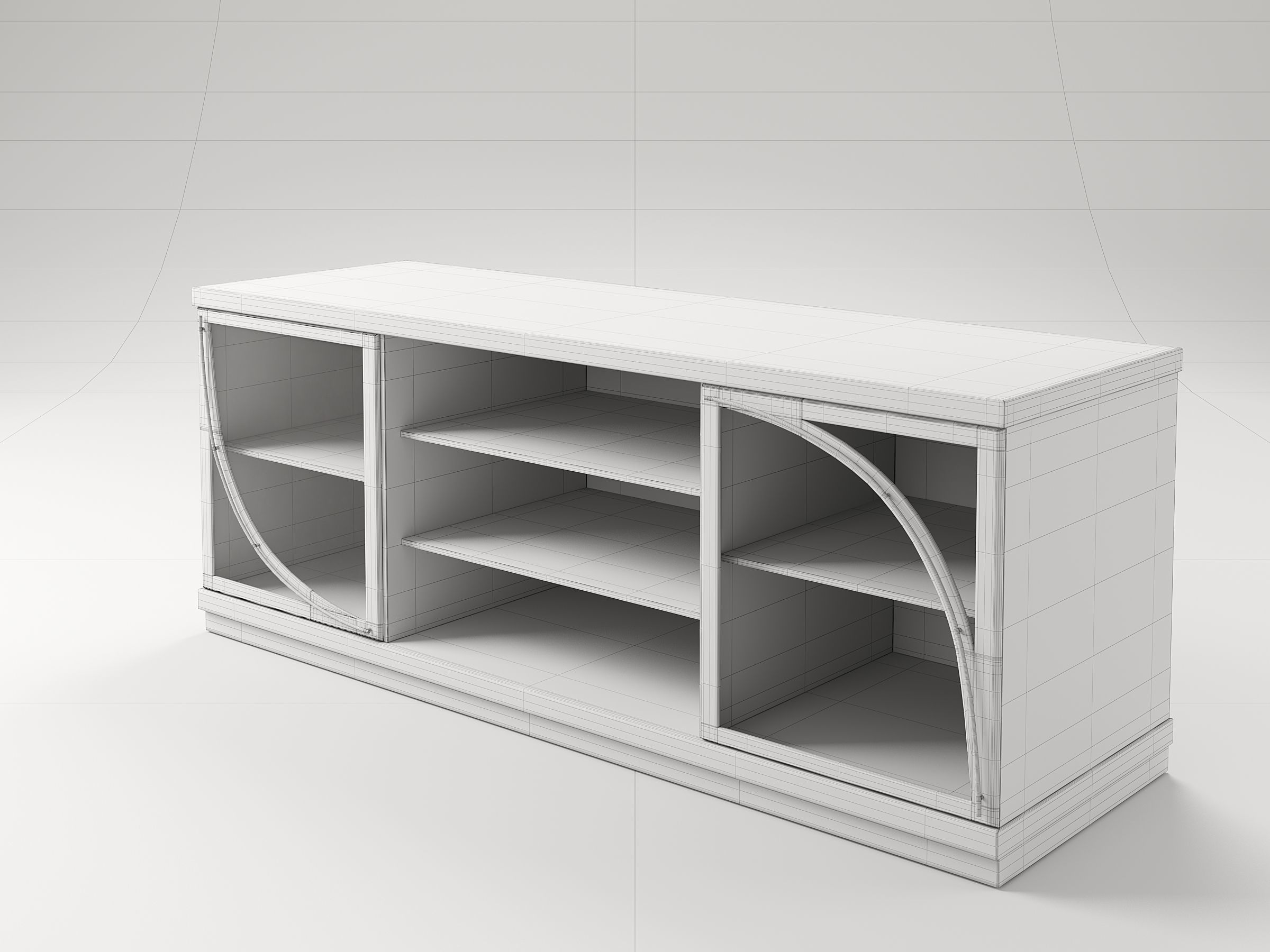 Cupboard or Bookcase v5-2020 3D model_12