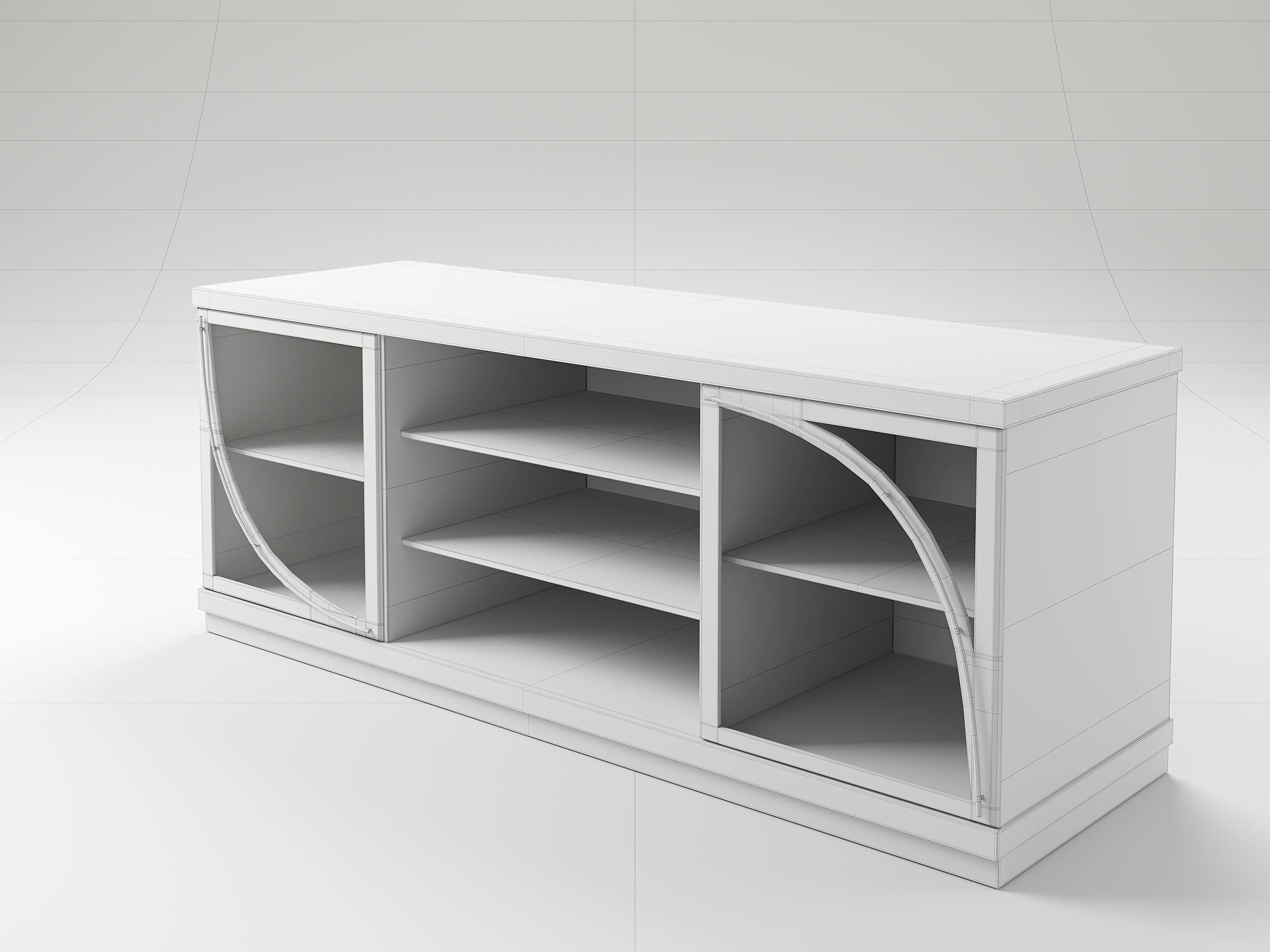 Cupboard or Bookcase v5-2020 3D model_11