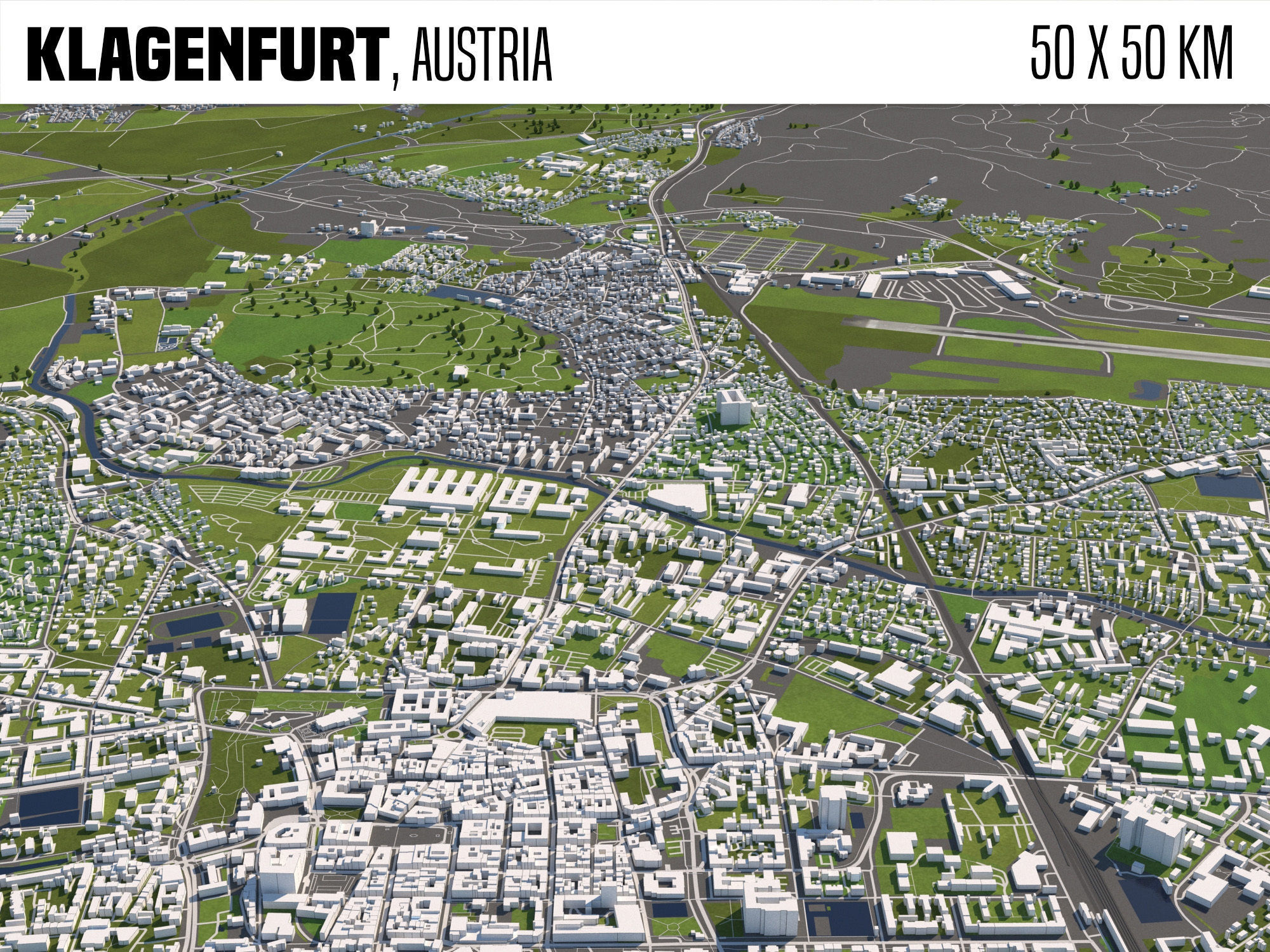 Klagenfurt Austria 50x50km