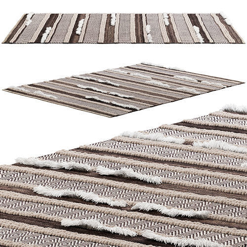 nuLOOM Solid Chevron Stripes Area Rug 3D model