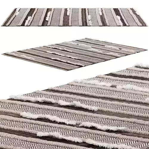 nuLOOM Solid Chevron Stripes Area Rug 3D model