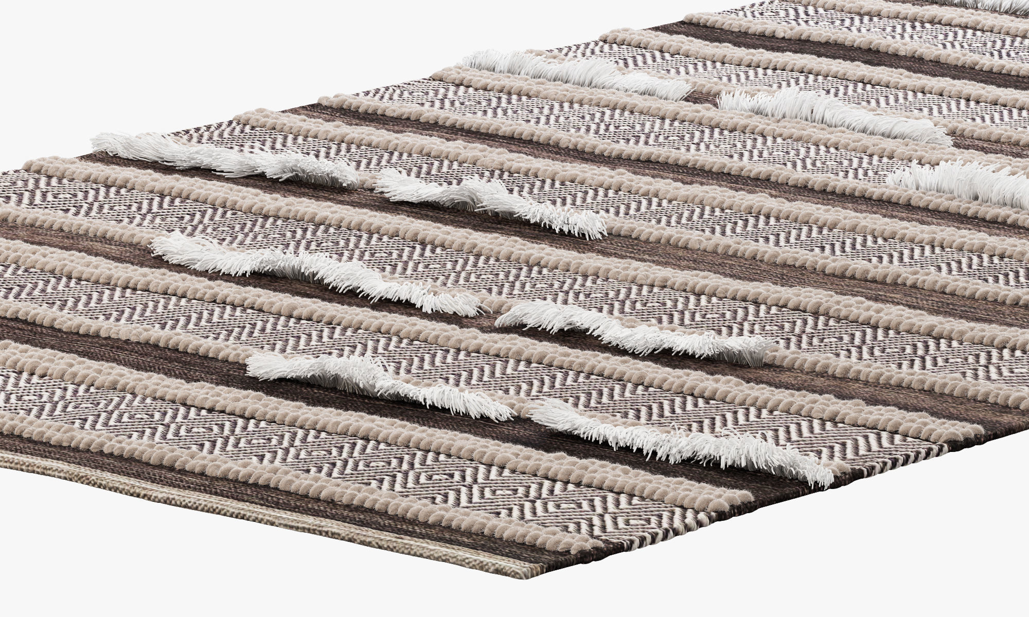 nuLOOM Solid Chevron Stripes Area Rug 3D model_4