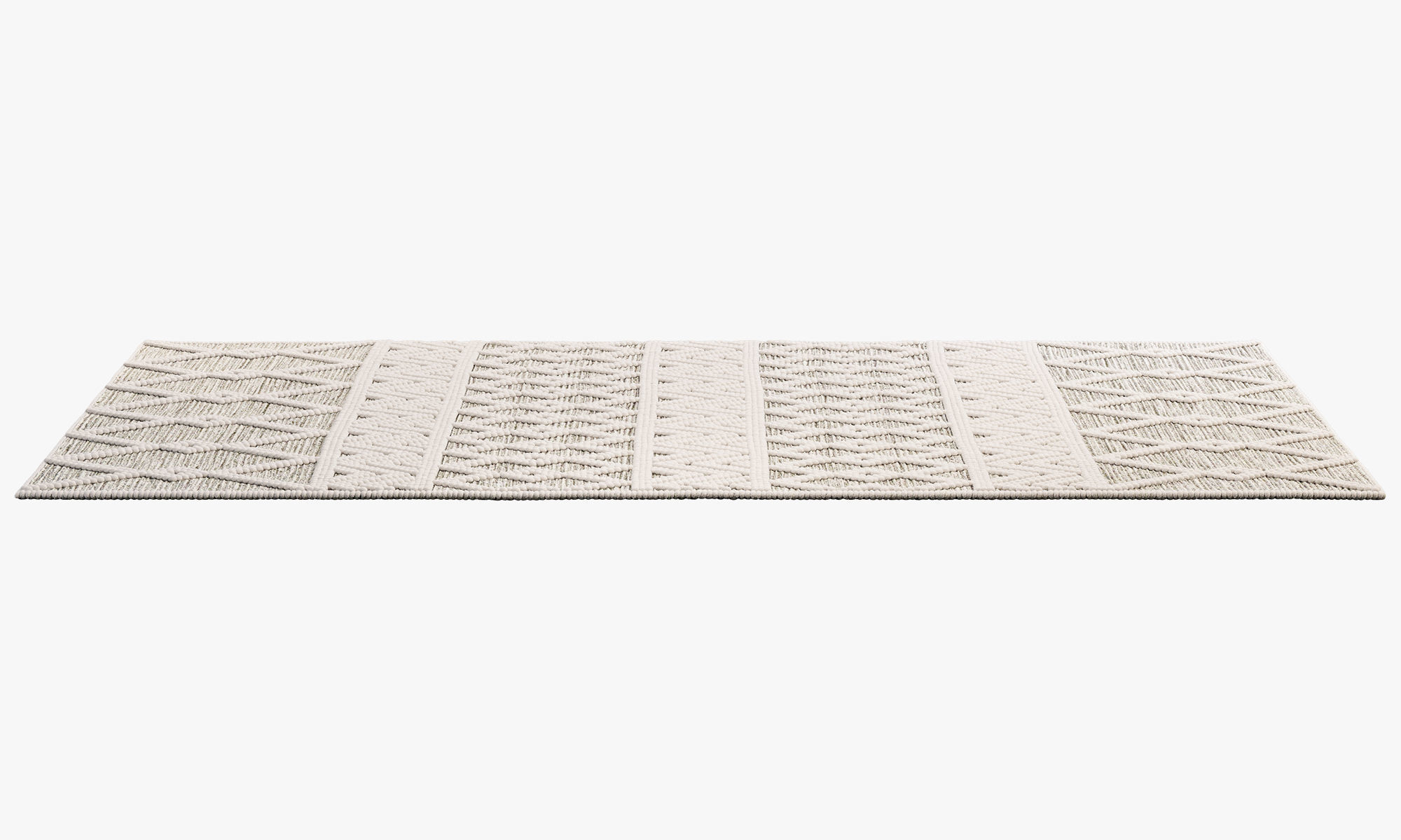 The Curated Nomad Bradrick Trellis Wool Area Rug 3D model_2