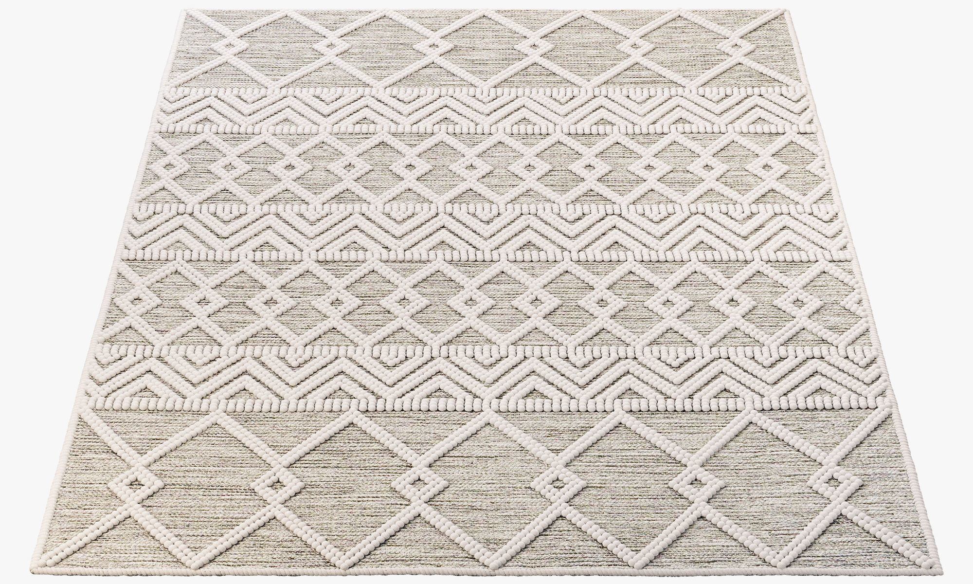 The Curated Nomad Bradrick Trellis Wool Area Rug 3D model_10