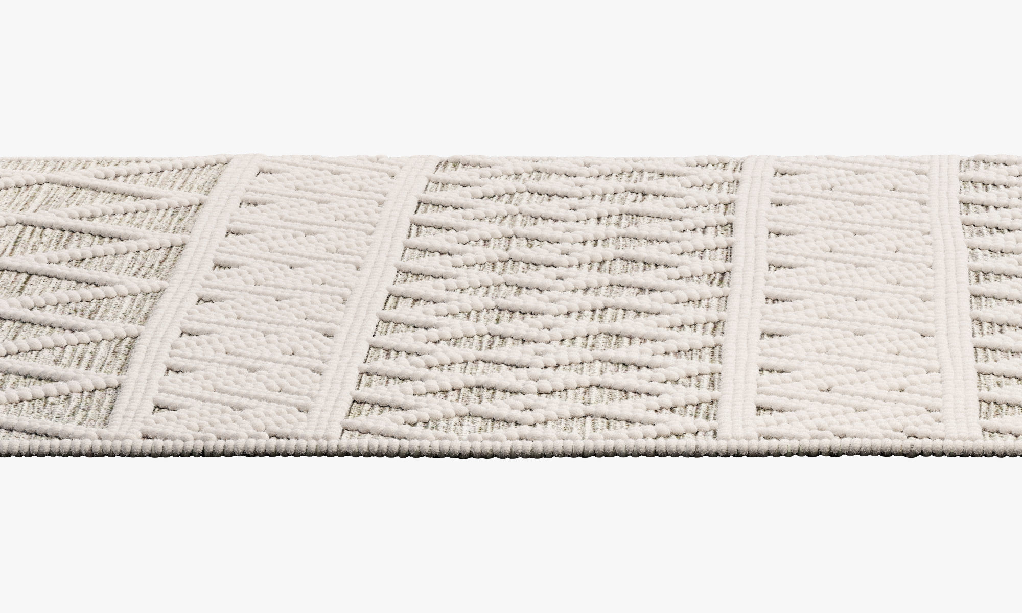 The Curated Nomad Bradrick Trellis Wool Area Rug 3D model_3