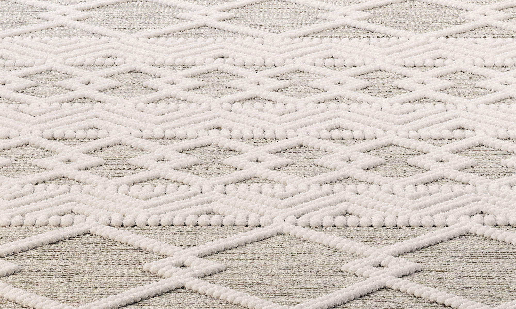 The Curated Nomad Bradrick Trellis Wool Area Rug 3D model_8