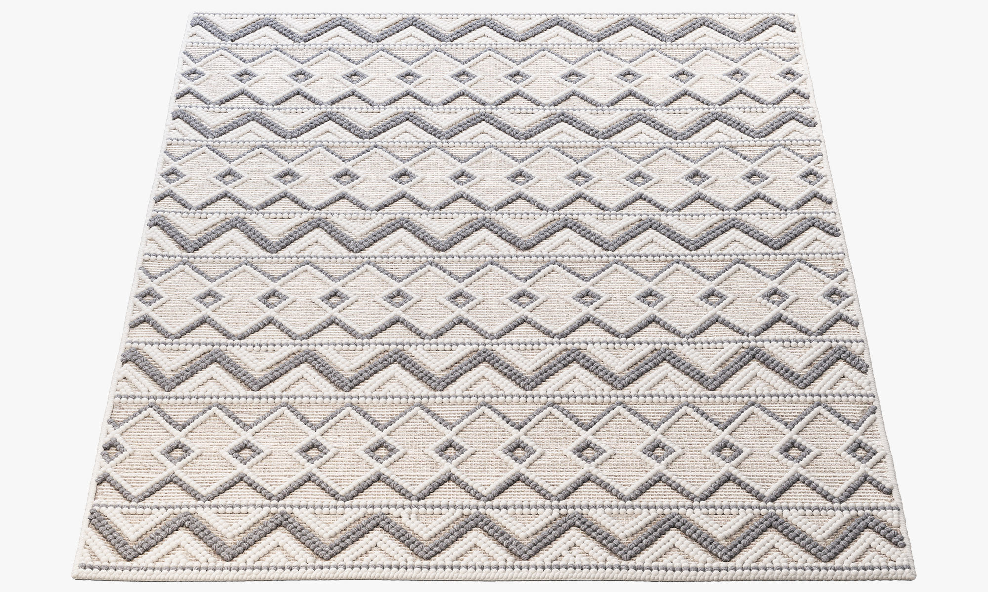 Pirlo Boho Farmhouse Wool Area Rug 3D model_8