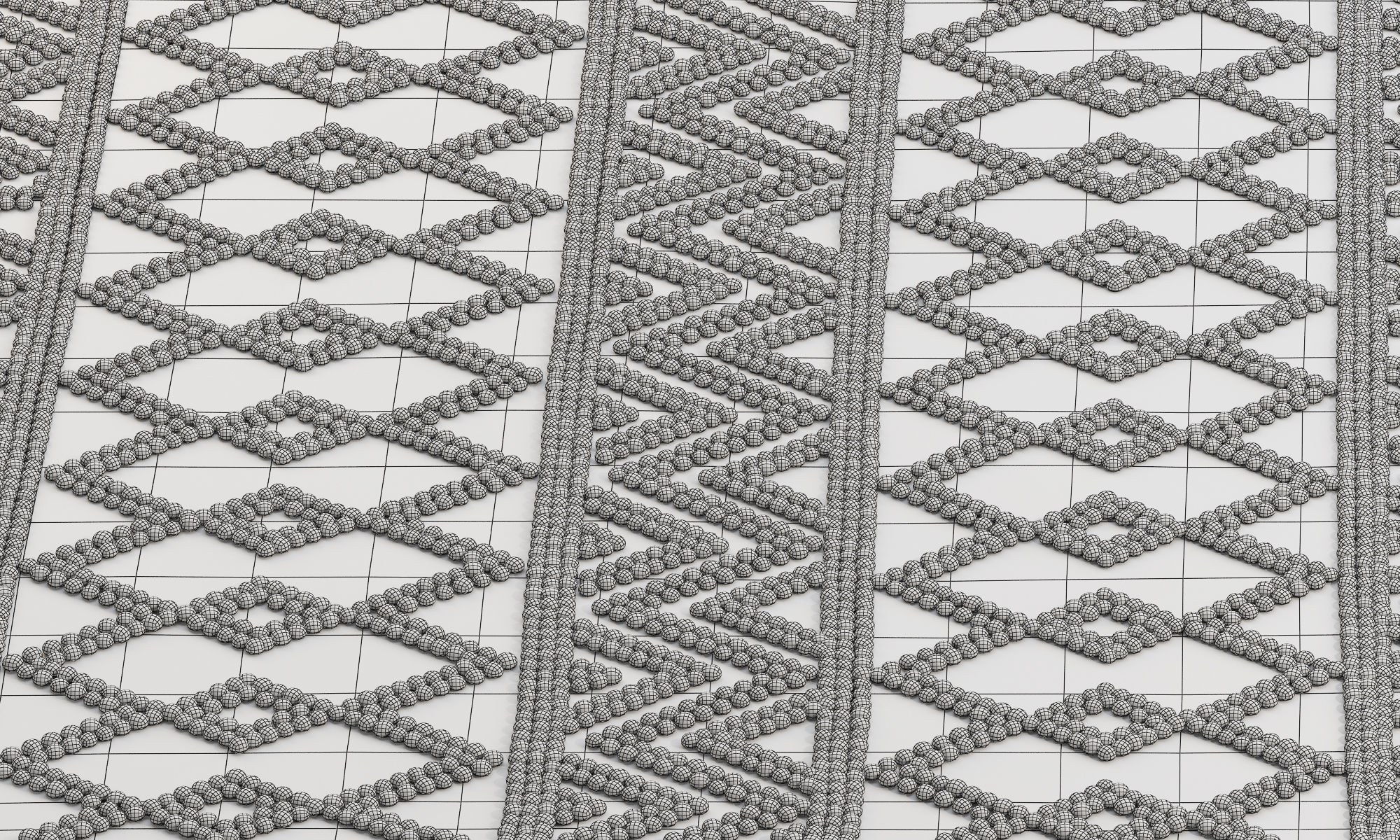 Pirlo Boho Farmhouse Wool Area Rug 3D model_10