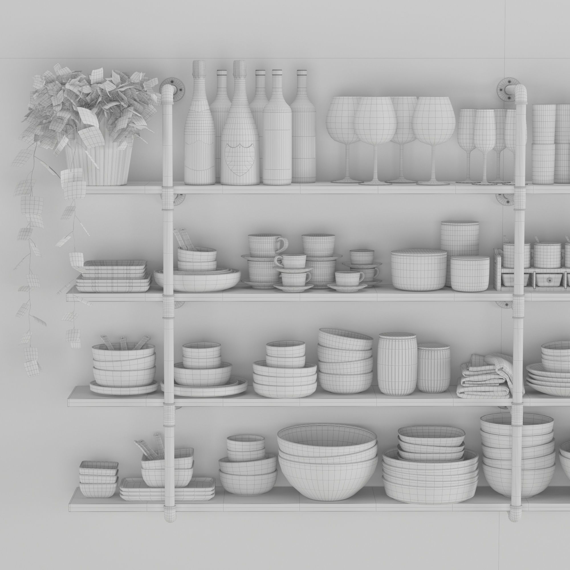 Kitchenware and Tableware 21 3D model_4