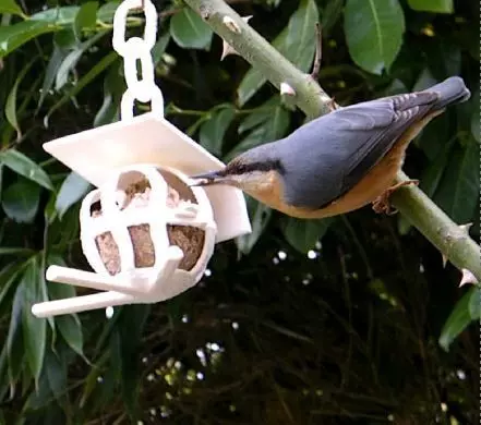 bird fat ball support 3D print model_0