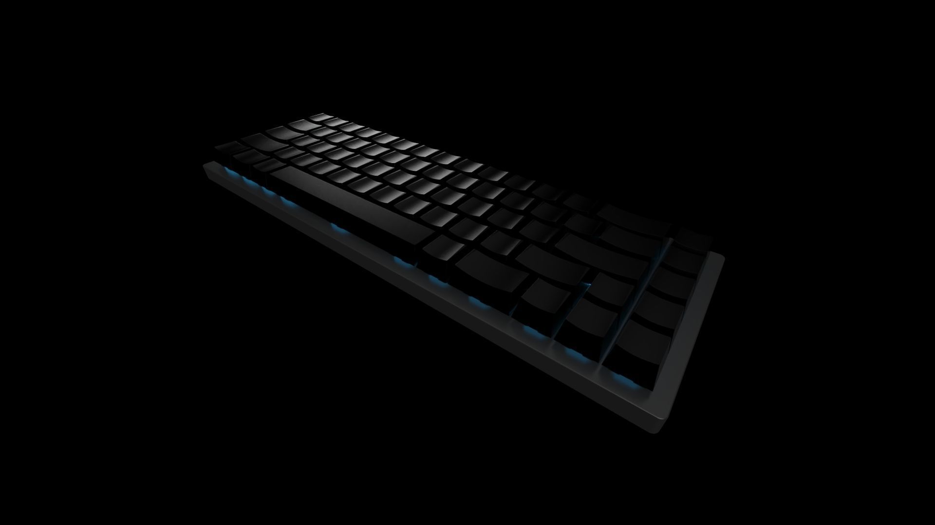 Mechanical Keyboard 3D model_2